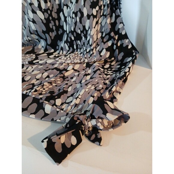 Swimsuits For All, Gray/ White Animal Print /Tankini Top with Tie On Side/ Sz 22 - Picture 7 of 16